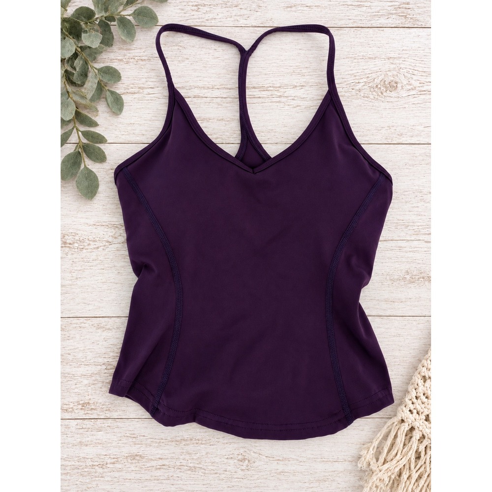 Garage Active Tank Top Women XS Purple Racerback Shelf Bra